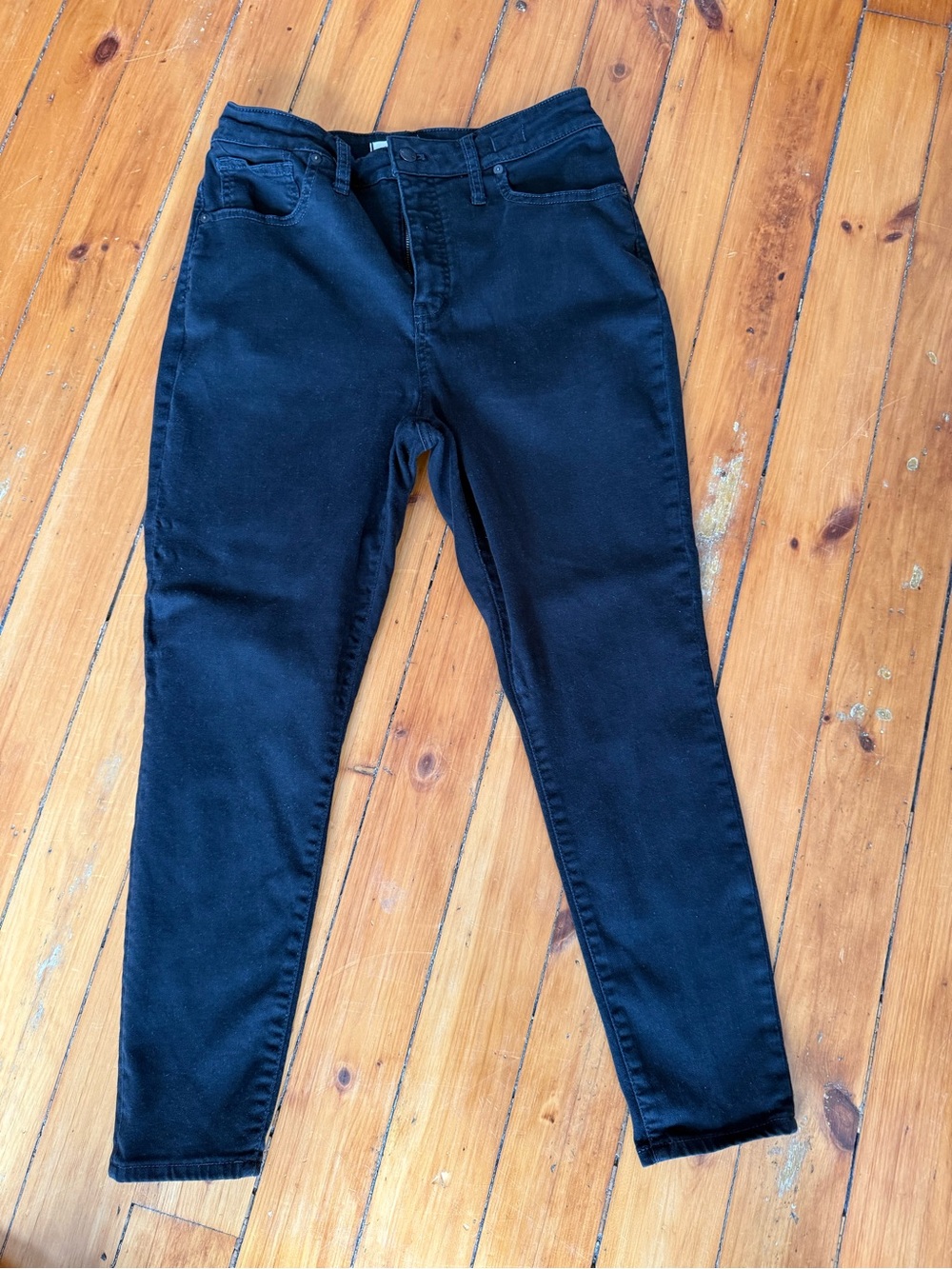 Madewell Curvy High Rise Skinny black jeans - 31 Petite